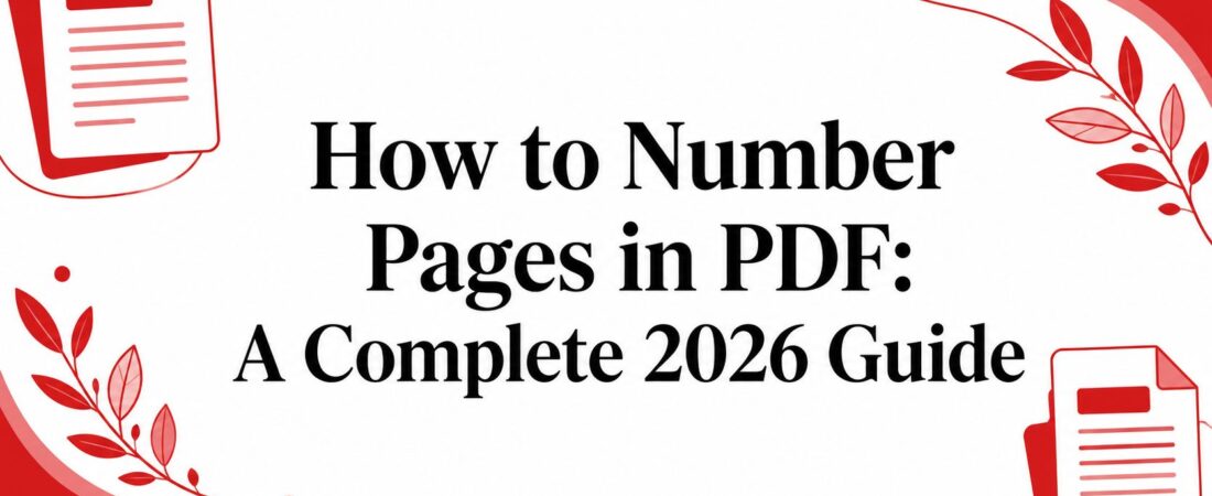 How to Number Pages in PDF: A Complete 2026 Guide
